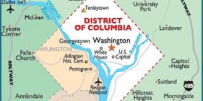 Վաշինգտոնը և Washington քարտեզ