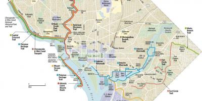 Քարտեզ Վաշինգտոնի հեծանիվների