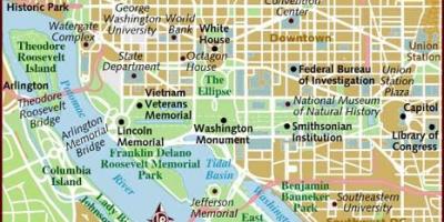 Վաշինգտոնի քարտեզի վրա