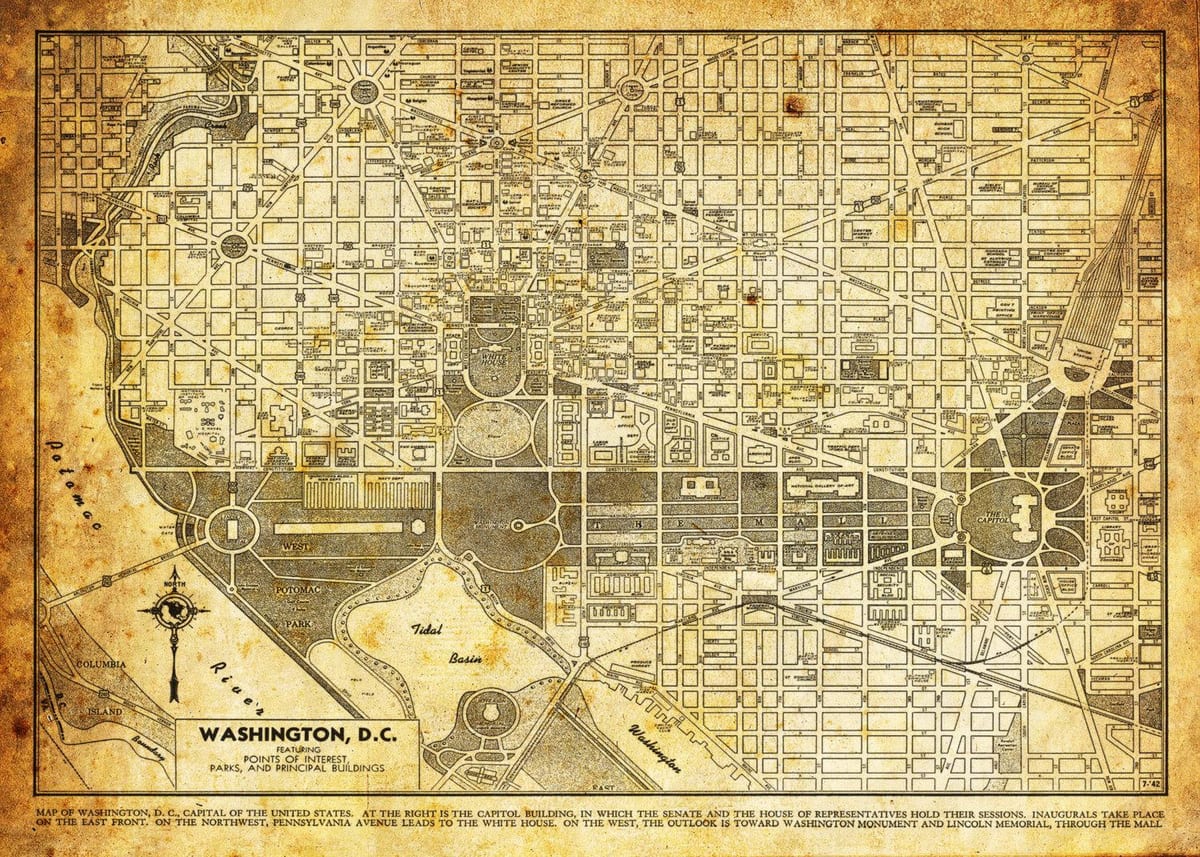 vintage DC քարտ
