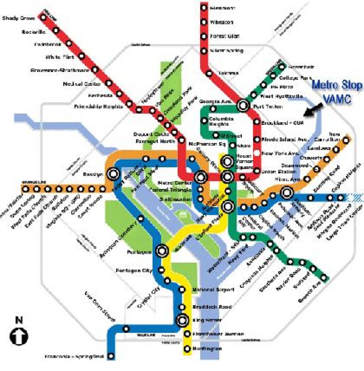 մետրոյի ՍՆ քարտեզի վրա