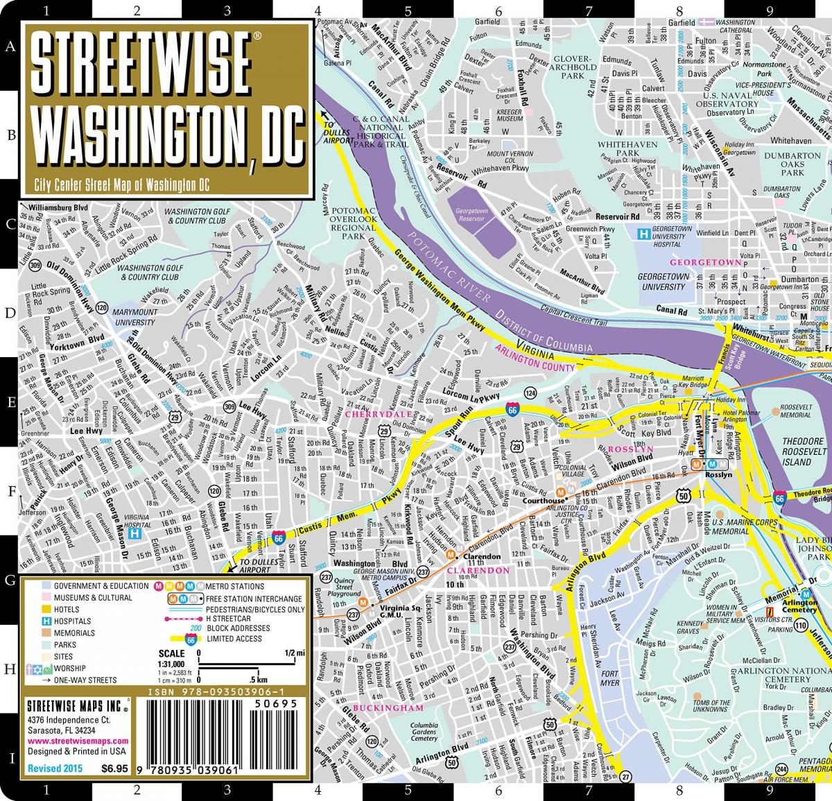 քարտեզ փողոցների Վաշինգտոնի