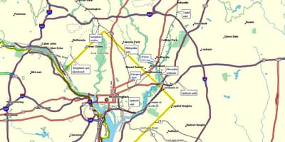 Рельсе DC քարտեզի վրա