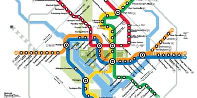 Քարտեզ wmata քարտեզի dc