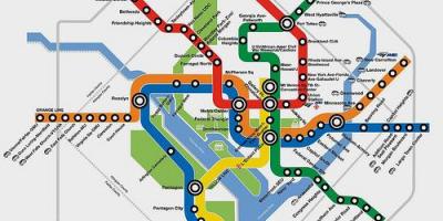 Մետրոյի DC պլանավորող քարտեզի վրա 